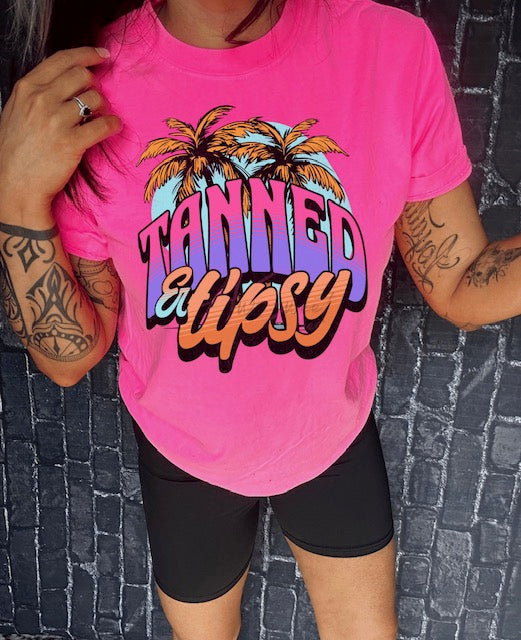 Tanned & Tipsy Tee - Awe Sweet Tees